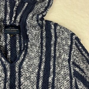 Lucky Brand Mens Navajo Stripe Hoodie Pullover Sweater‎ Size SP